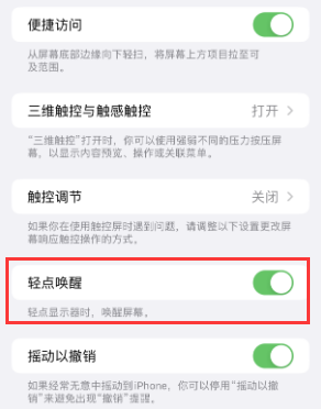 霸州苹果授权维修站分享iPhone轻点无法唤醒怎么办